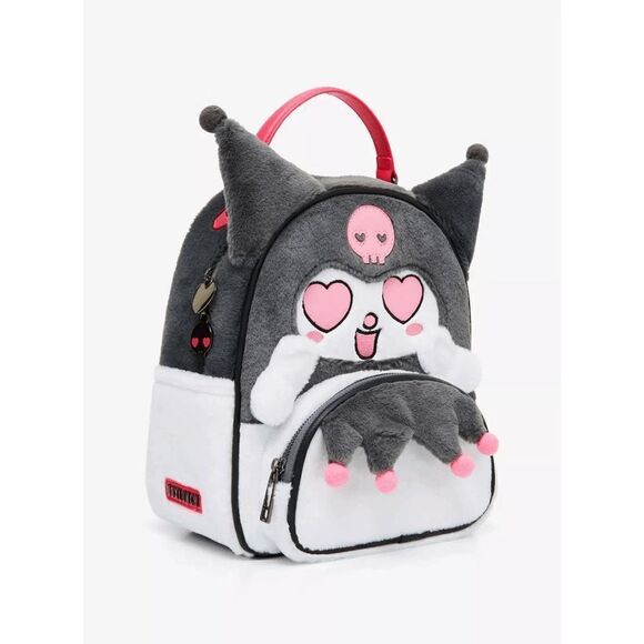 Sanrio Kuromi Heart Eyes Figural Mini Backpack - Picture 2 of 4